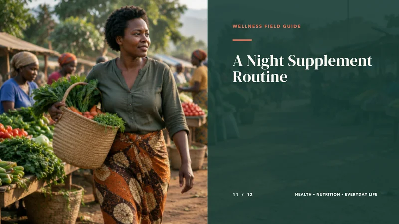 A Night Supplement Routine